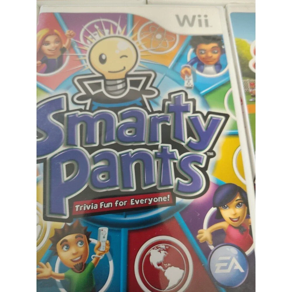 Nintendo Wii Game Lot Of 7 Rayman Madden 09 Golf Smarty Pants Fishing Carnival